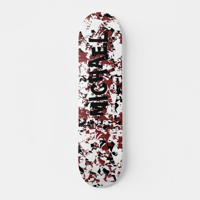Grunge Splatter Skateboard Deck (Front)
