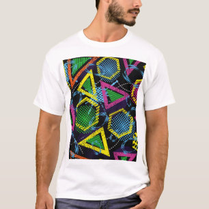 Grunge sport pattern, children's design. T-Shirt