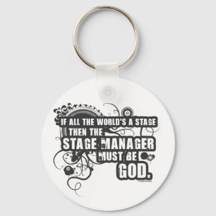 Grunge Stage Manager God Key Ring