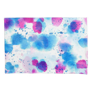 Grunge Stains Watercolor Texture Pillowcase