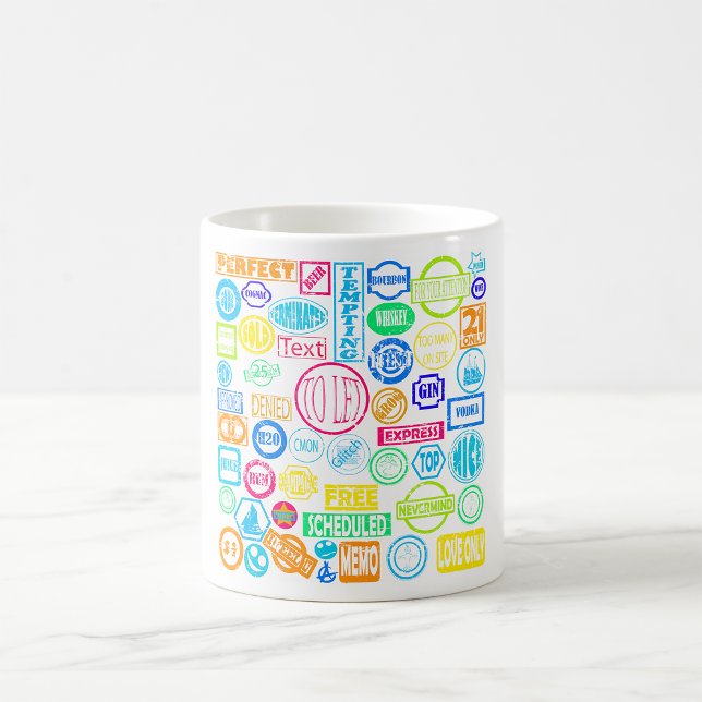 Grunge Stamp Collection Mug (Creator Uploaded)
