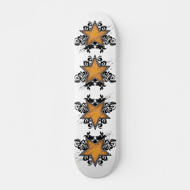 Grunge Stars Skateboard (Front)