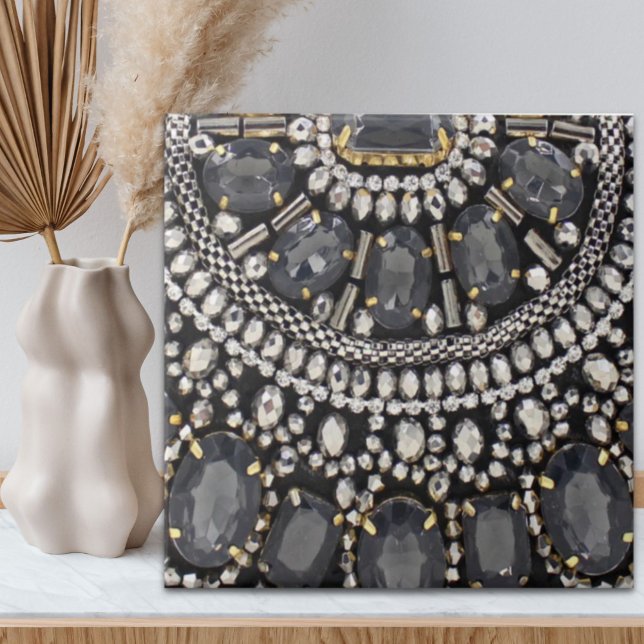 grunge steampunk art deco black silver bohemian tile (grunge steampunk art deco black silver bohemian ceramic tile)