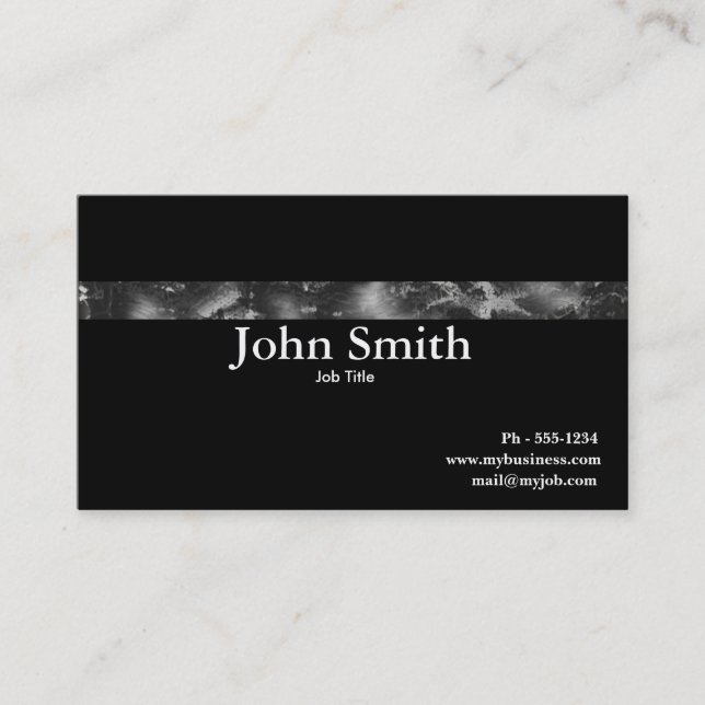 Grunge Steel  business card (Front)