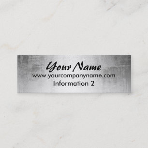 Grunge Steel Metal Look Business Cards