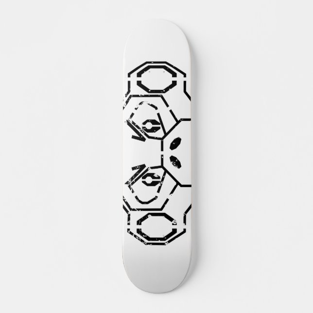 Grunge Stencil Monkey Board Skateboard (Front)
