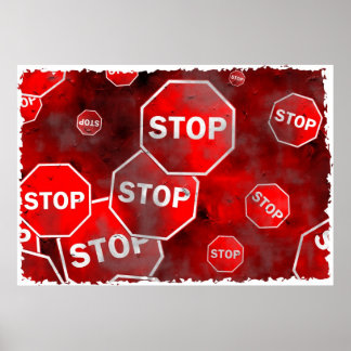 Grunge Stop Signs