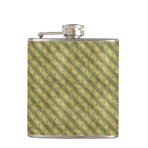 Grunge Stripes Hip Flask