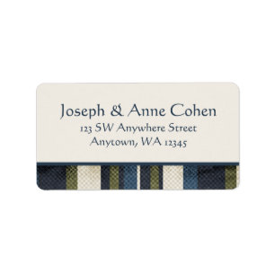 Grunge Stripes Label