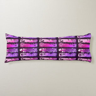 Grunge Style Music Banner 3 Body Cushion