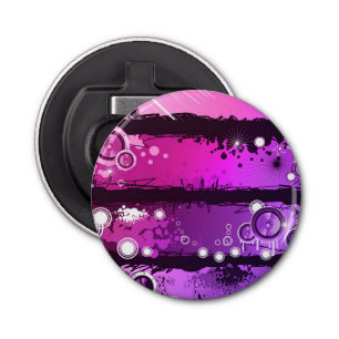 Grunge Style Music Banner 3 Bottle Opener