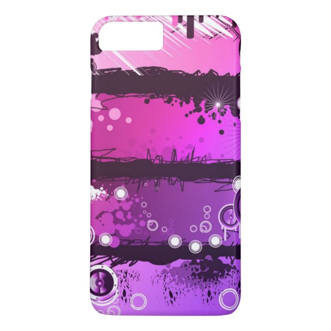 Grunge Style Music Banner 3 Case-Mate iPhone Case (Back)