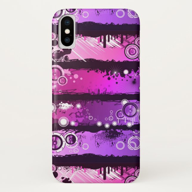 Grunge Style Music Banner 3 Case-Mate iPhone Case (Back)