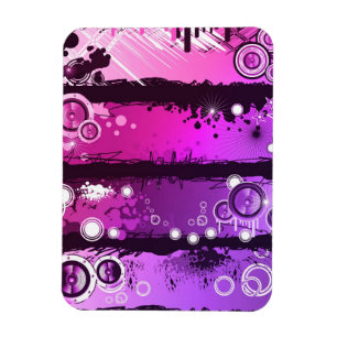 Grunge Style Music Banner 3 Magnet