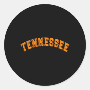 Grunge Style State Of Tennessee Baseball Classic Round Sticker