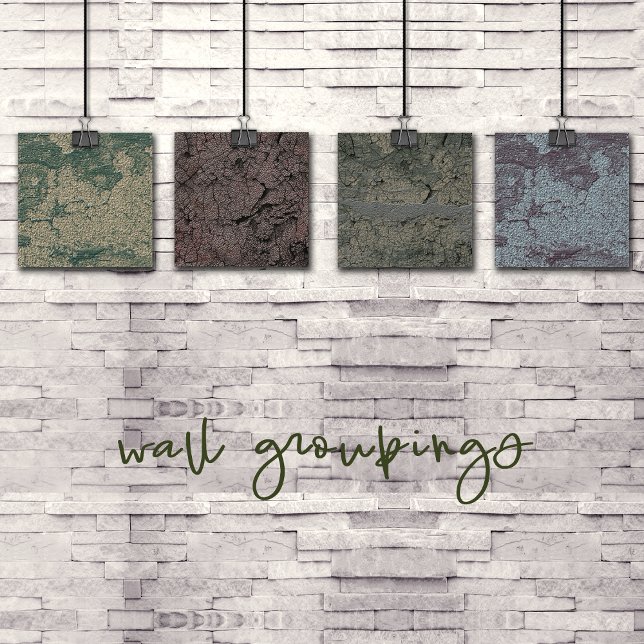 Grunge Style Textured Rock Painting Canvas Print (Creator Uploaded)