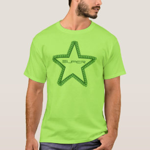 Grunge Superstar Men's Shirt, Forest Green T-Shirt