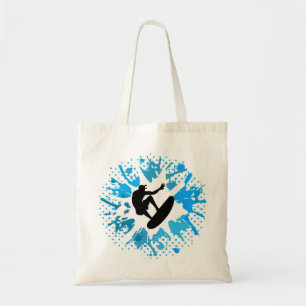 Grunge surfer tote bag