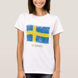 Grunge Sweden Flag T-Shirt