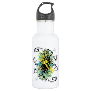 Grunge Swirl Trumpet 532 Ml Water Bottle