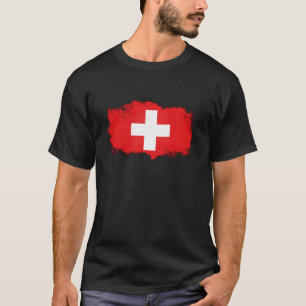 Grunge Switzerland Flag T-Shirt