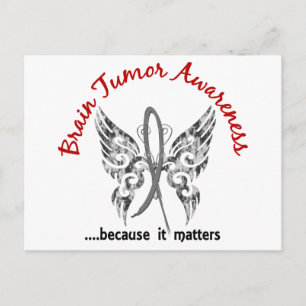 Grunge Tattoo Butterfly 6.1 Brain Tumour Postcard
