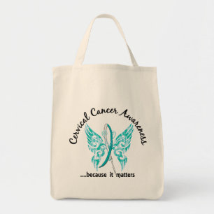 Grunge Tattoo Butterfly 6.1 Cervical Cancer Tote Bag