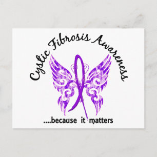 Grunge Tattoo Butterfly 6.1 Cystic Fibrosis Postcard