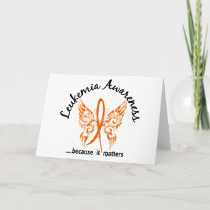 Grunge Tattoo Butterfly 6.1 Leukaemia Card