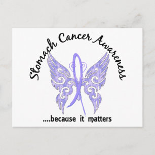 Grunge Tattoo Butterfly 6.1 Stomach Cancer Postcard