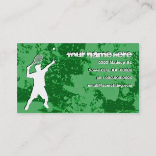 grunge tennis business card