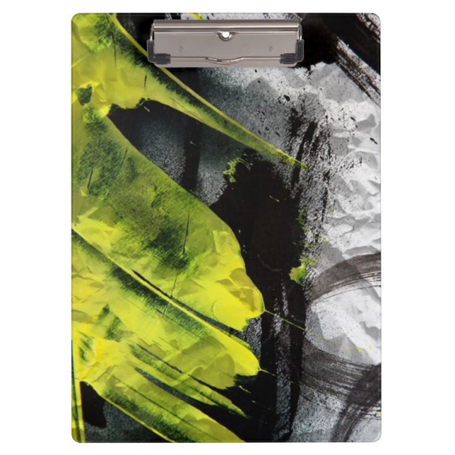 Grunge texture expressive brush strokes clipboard (Front)