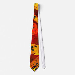 Grunge Tickets Tie