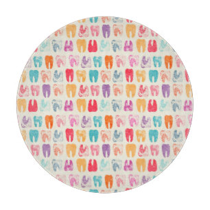 Grunge Tooth Pattern Cutting Board