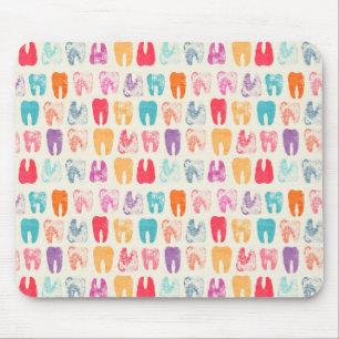 Grunge Tooth Pattern Mouse Mat