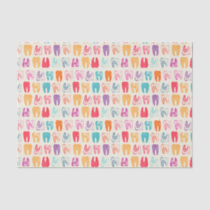 Grunge Tooth Pattern Tissue Paper