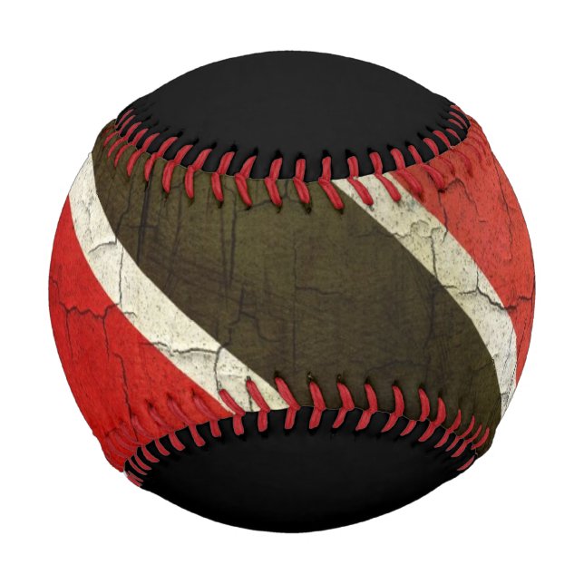 Grunge Trinidad And Tobago Flag Baseball (Front)