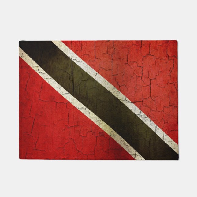 Grunge Trinidad And Tobago Flag Doormat (Front)