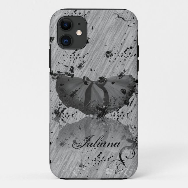 Grunge Tutu on Grey iPhone 5 Case (Back)