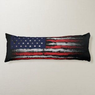 Grunge U.S.A flag Body Cushion