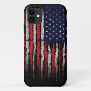 Grunge U.S.A flag iPhone 11 Case