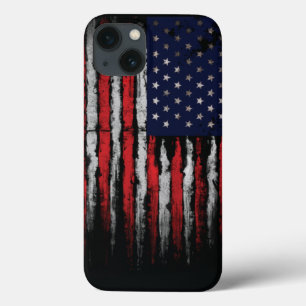 Grunge U.S.A flag iPhone 13 Case