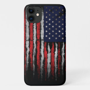 Grunge U.S.A flag iPhone 11 Case