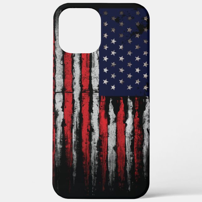 Grunge U.S.A flag Case-Mate iPhone Case (Back)