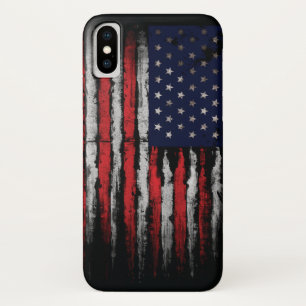 Grunge U.S.A flag iPhone X Case