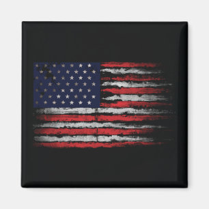 Grunge U.S.A flag Magnet