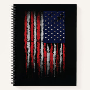 Grunge U.S.A flag Notebook