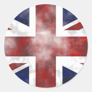 Grunge Uk Classic Round Sticker