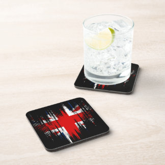 Grunge Union Jack British Flag Coaster