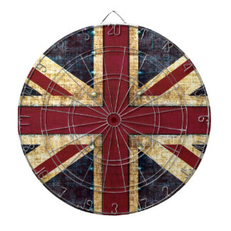 Grunge Union Jack Dartboard